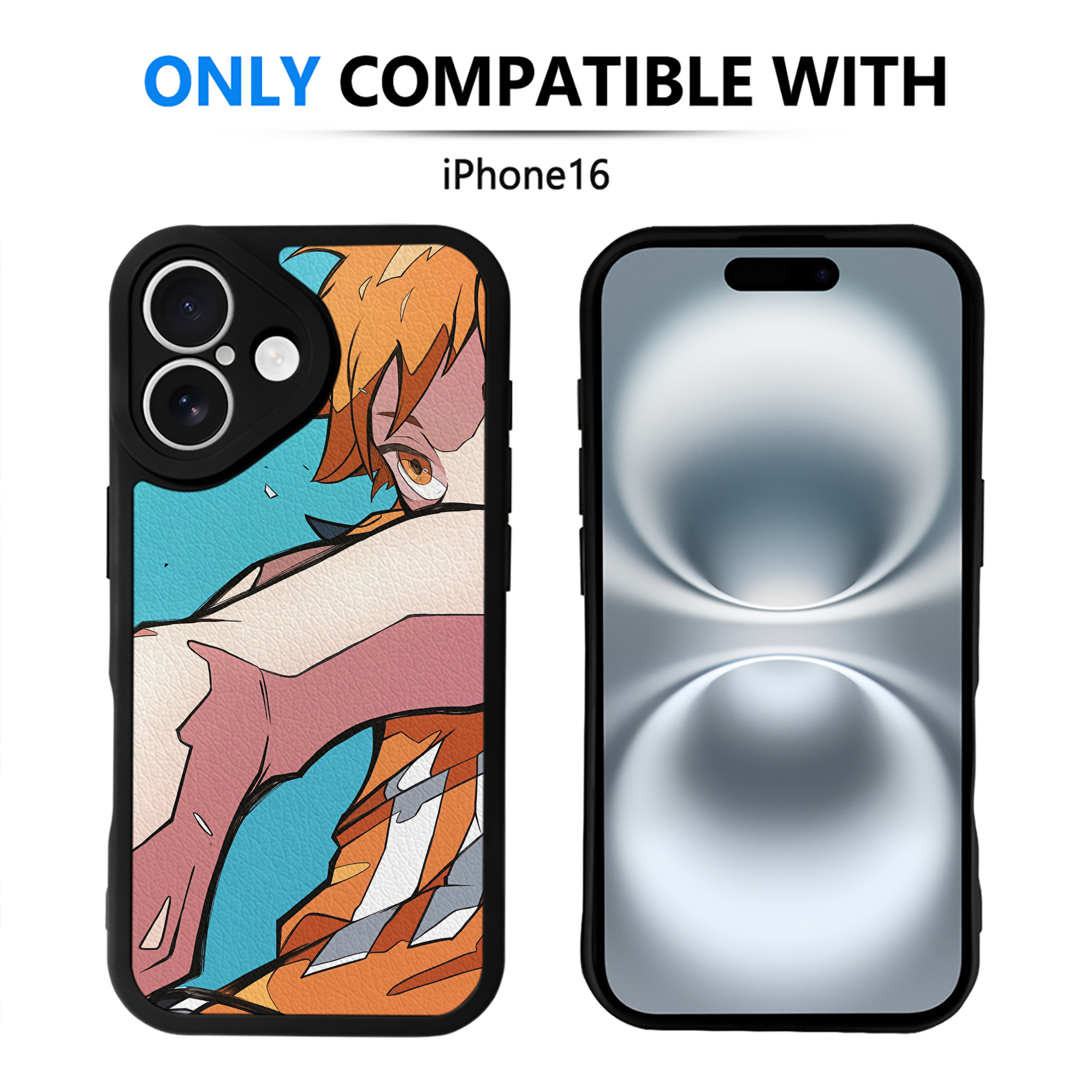 （画像用） ハイキュー!! Haikyu!! 【iPhone 16シリーズ対応】シリコンスマホケース（レザー調） 材質：シリコン